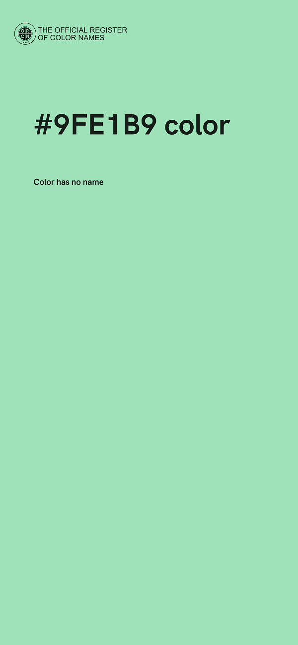 #9FE1B9 color image