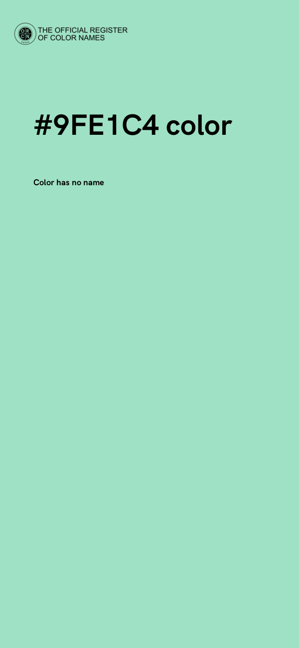 #9FE1C4 color image