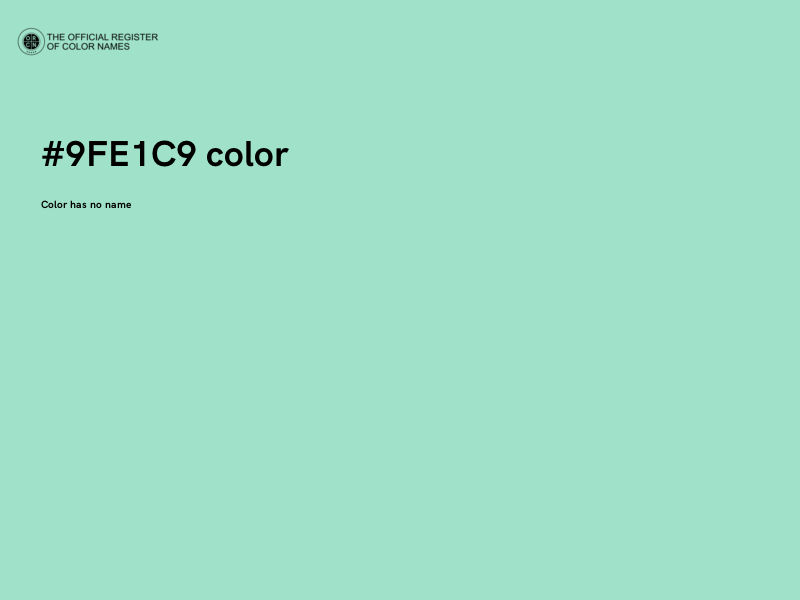 #9FE1C9 color image