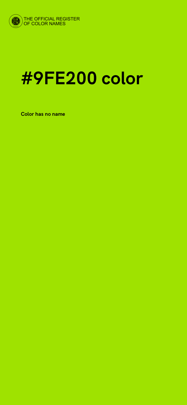 #9FE200 color image