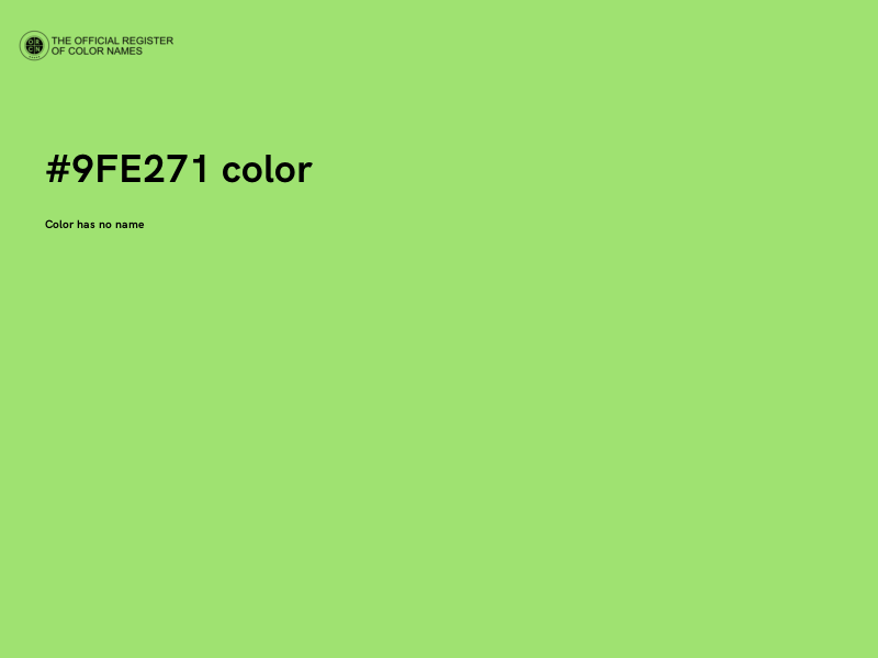 #9FE271 color image