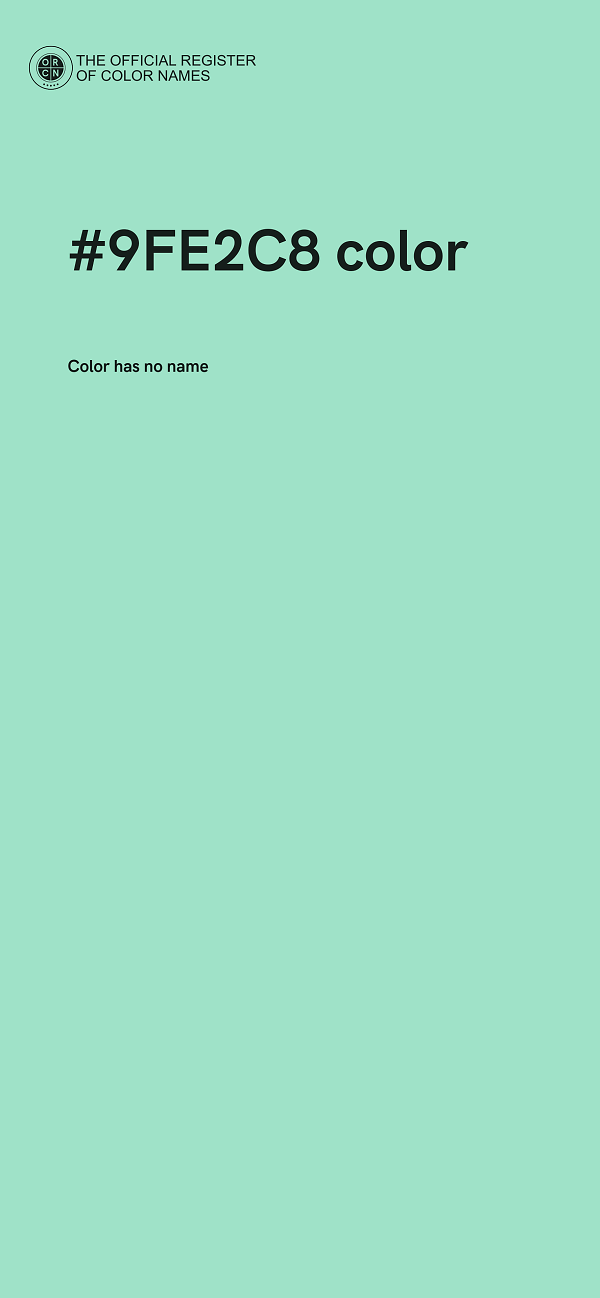 #9FE2C8 color image