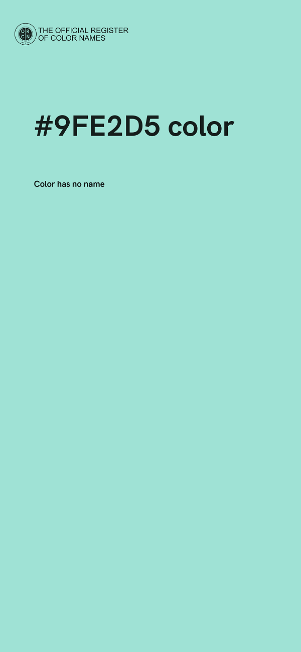 #9FE2D5 color image