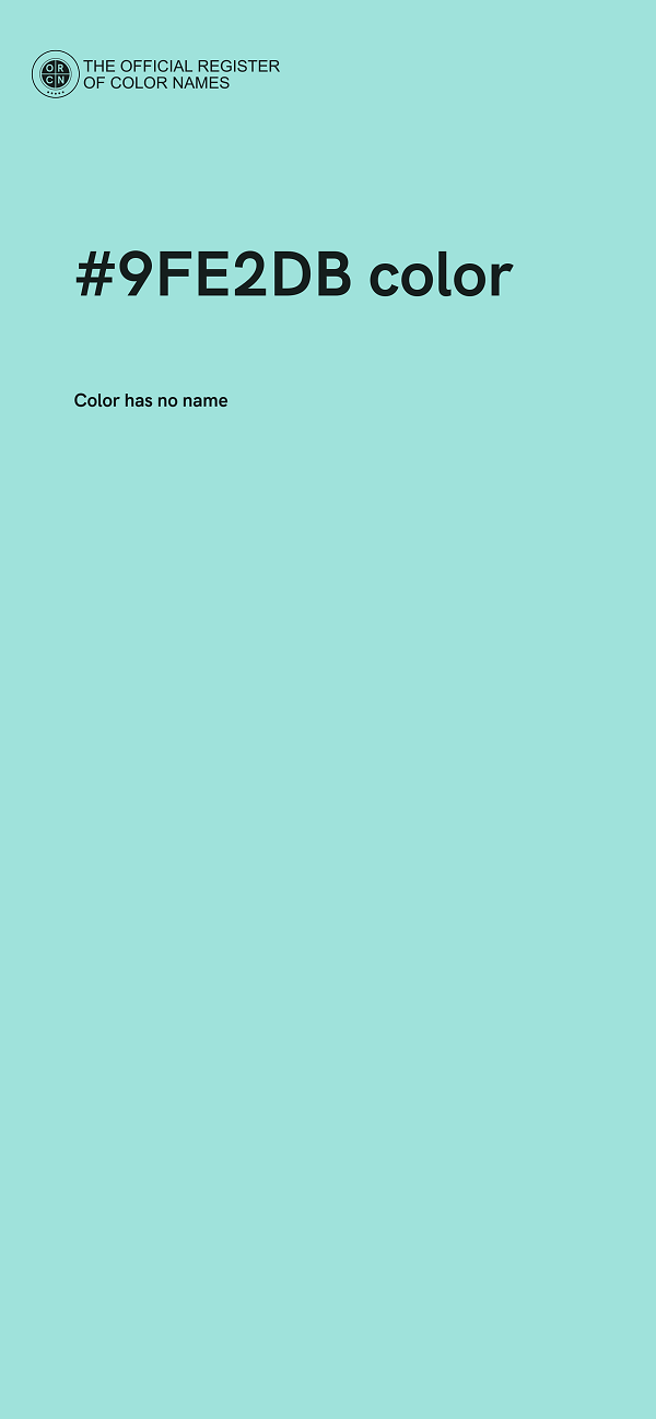 #9FE2DB color image