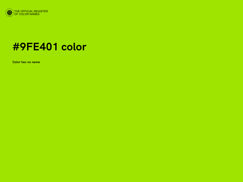 #9FE401 color image