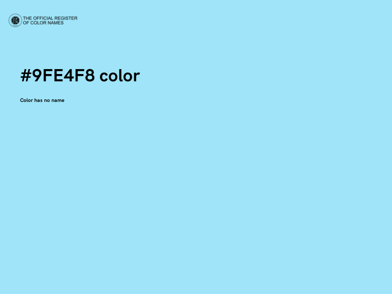 #9FE4F8 color image