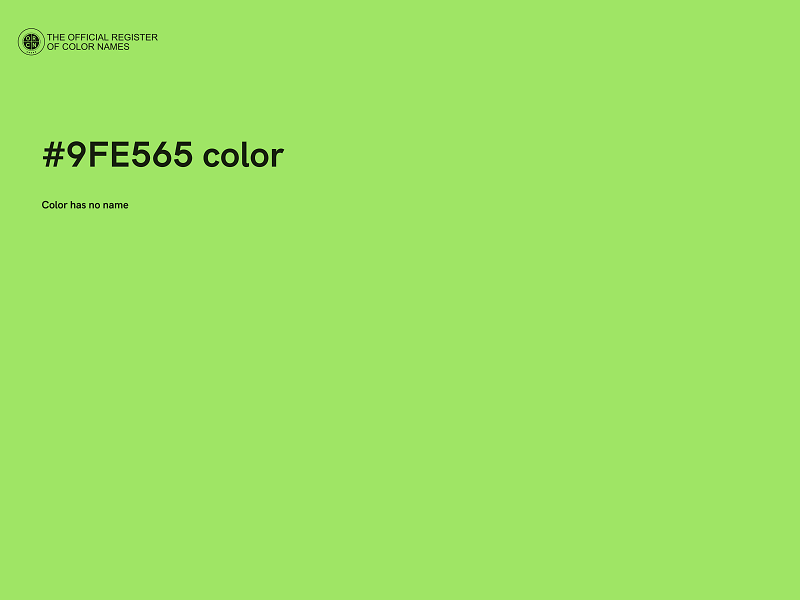 #9FE565 color image