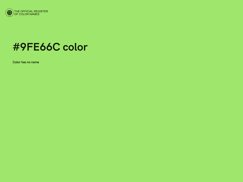 #9FE66C color image