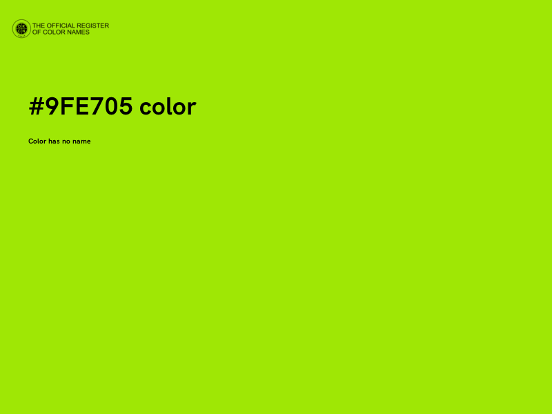 #9FE705 color image