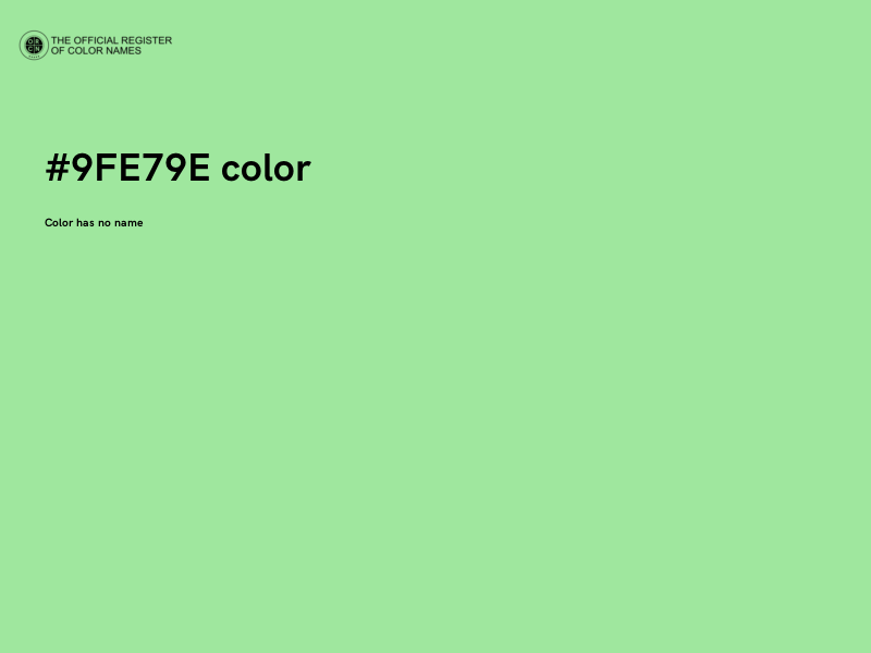 #9FE79E color image