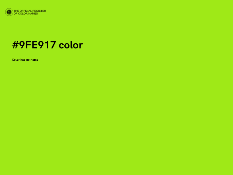 #9FE917 color image