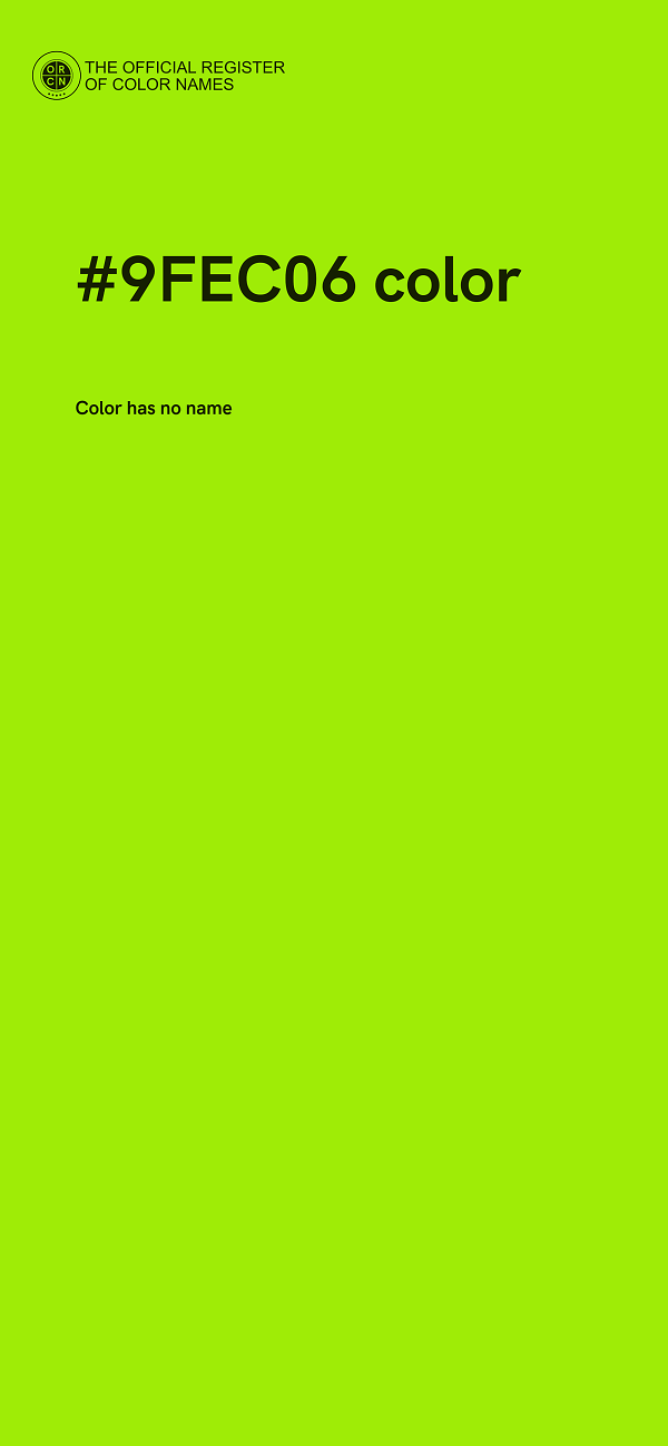 #9FEC06 color image