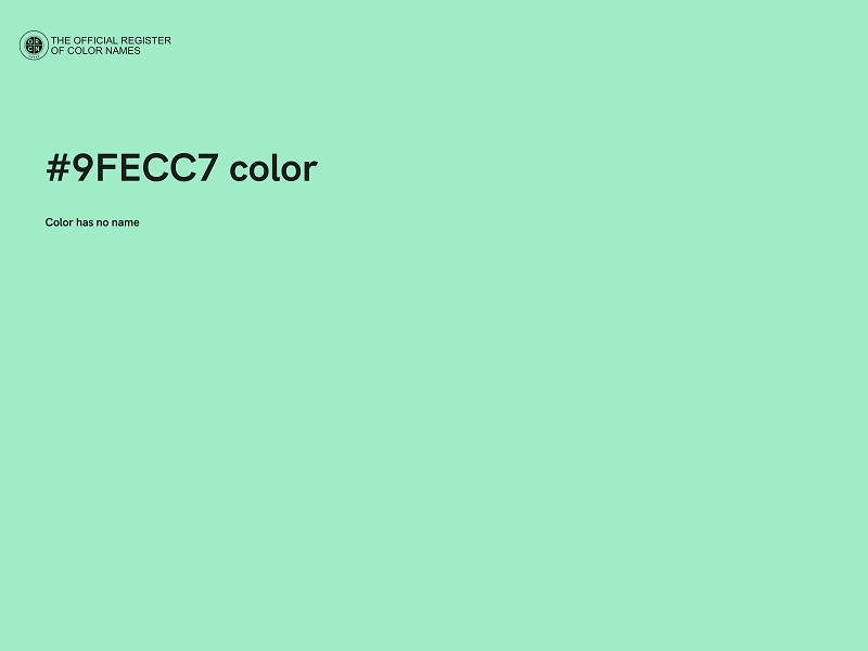 #9FECC7 color image