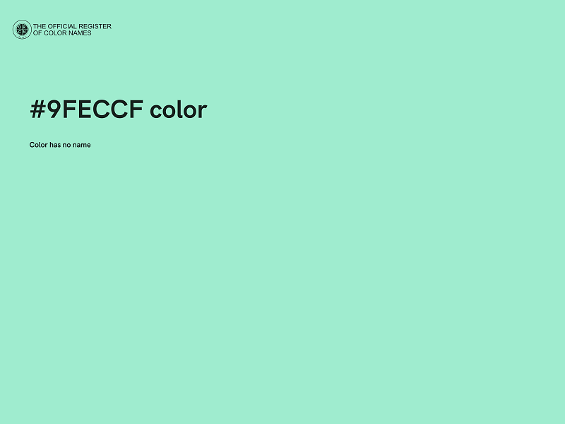 #9FECCF color image