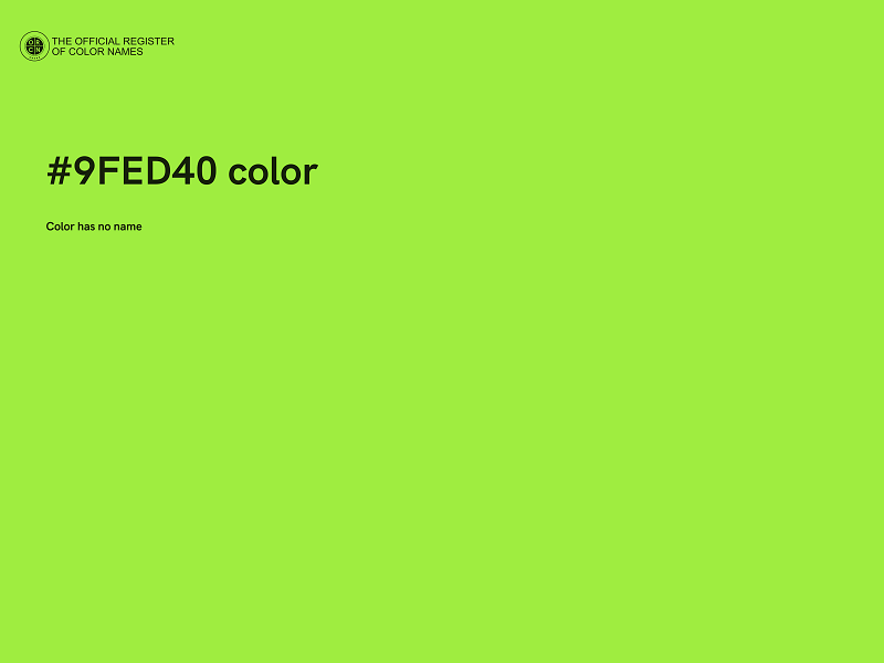 #9FED40 color image