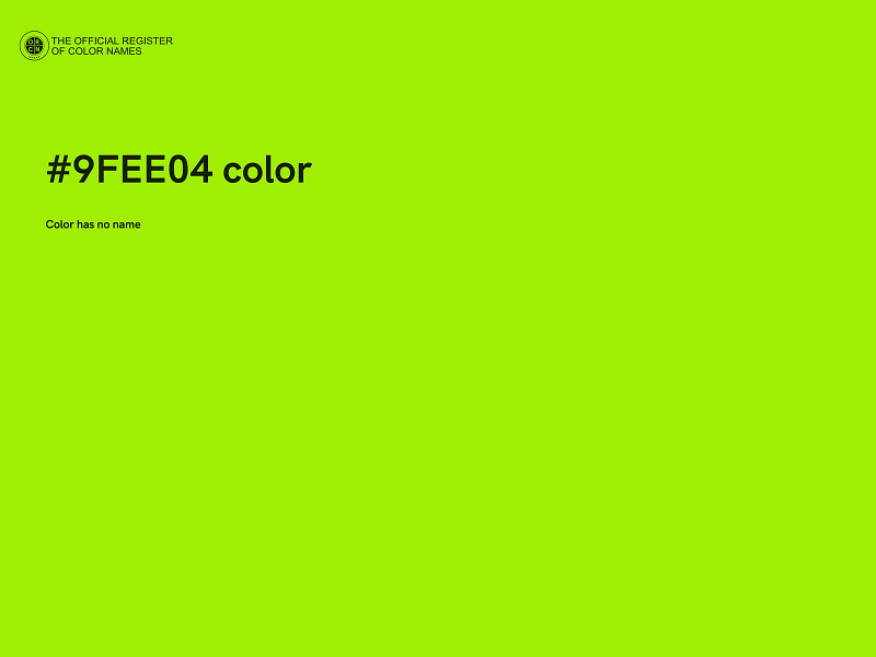#9FEE04 color image