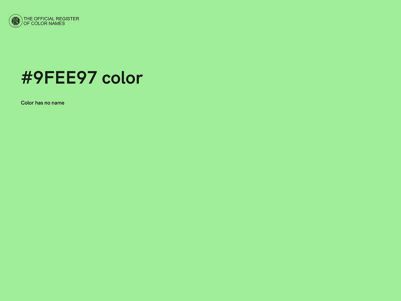 #9FEE97 color image