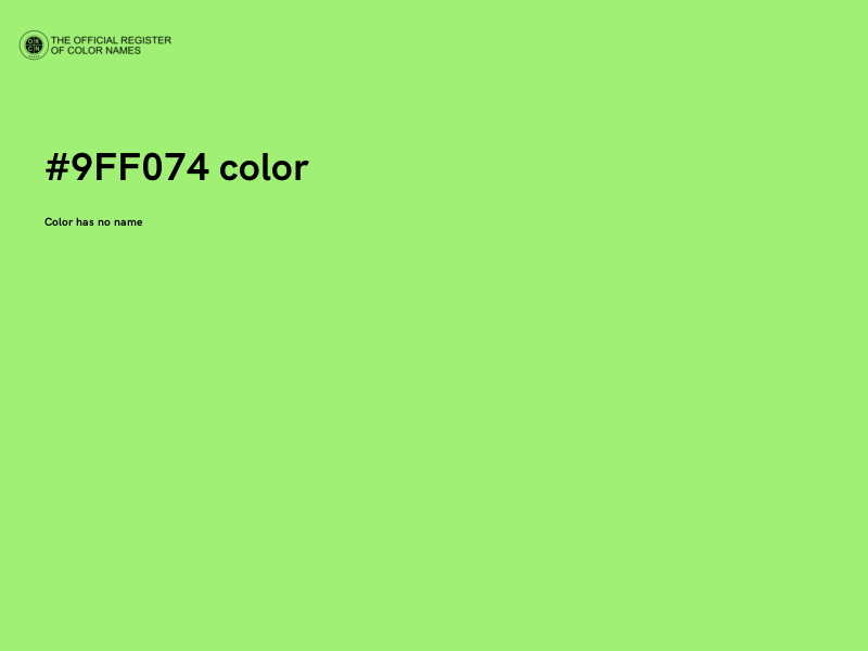 #9FF074 color image