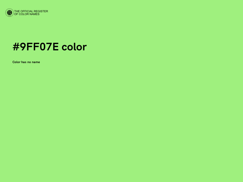 #9FF07E color image