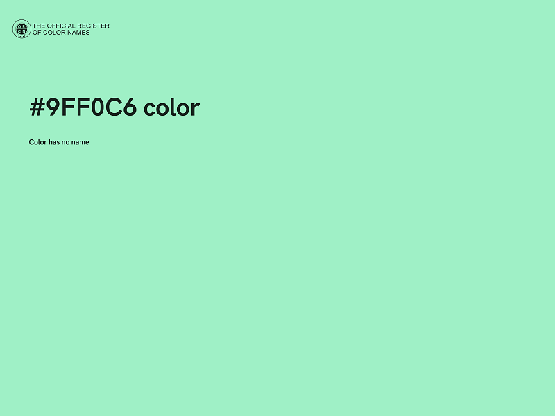 #9FF0C6 color image