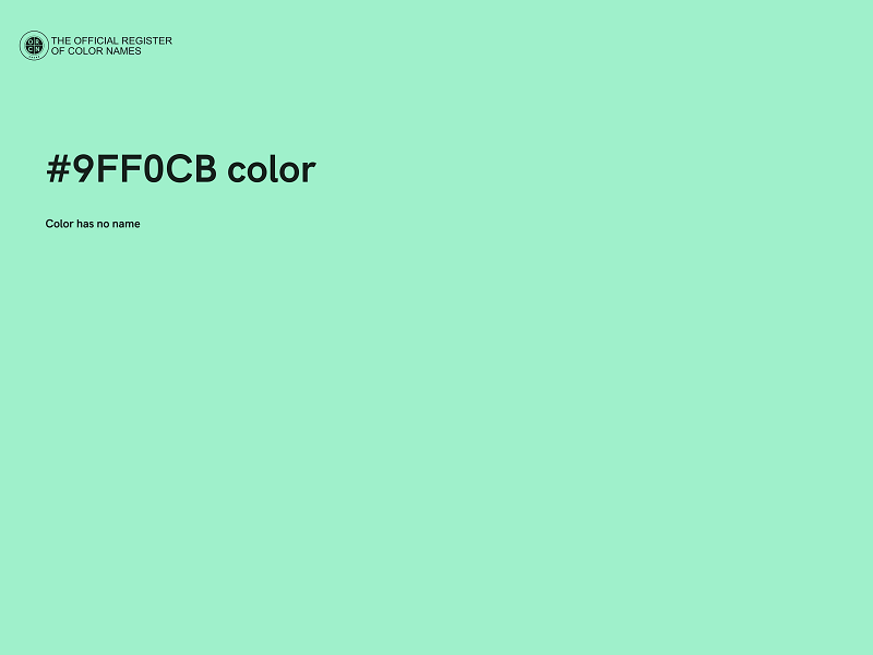 #9FF0CB color image