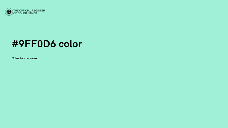 #9FF0D6 color image