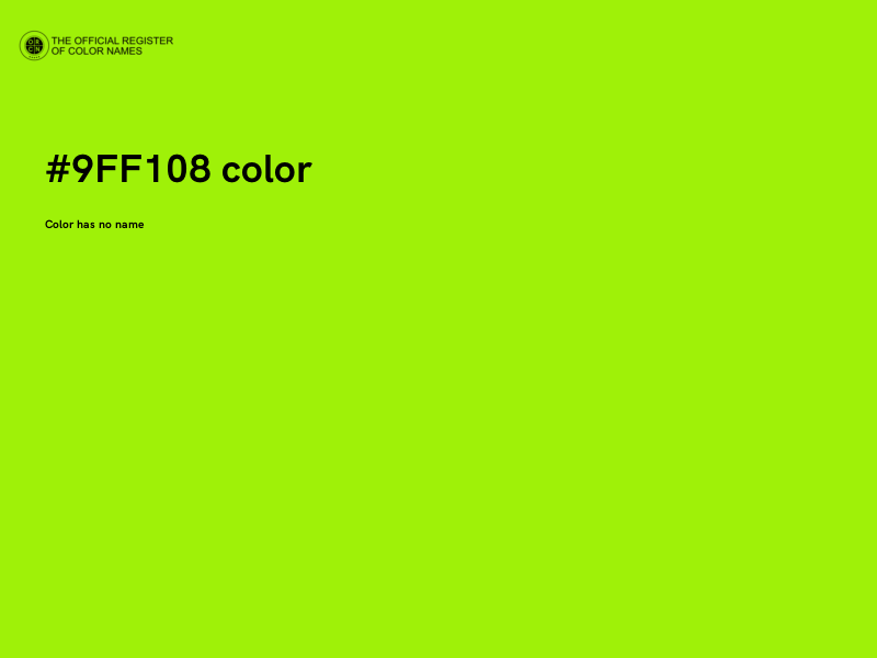 #9FF108 color image