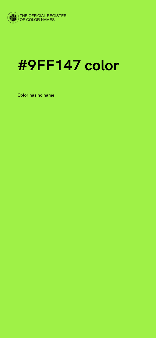 #9FF147 color image