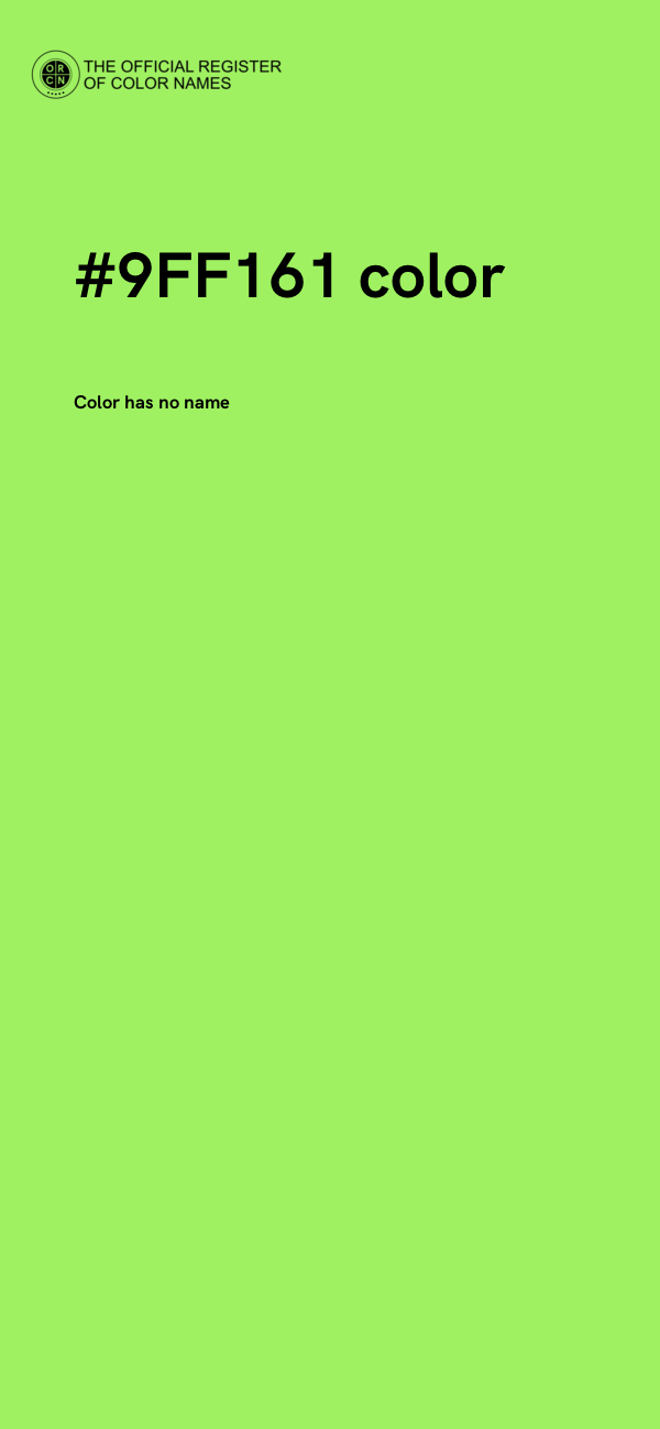 #9FF161 color image
