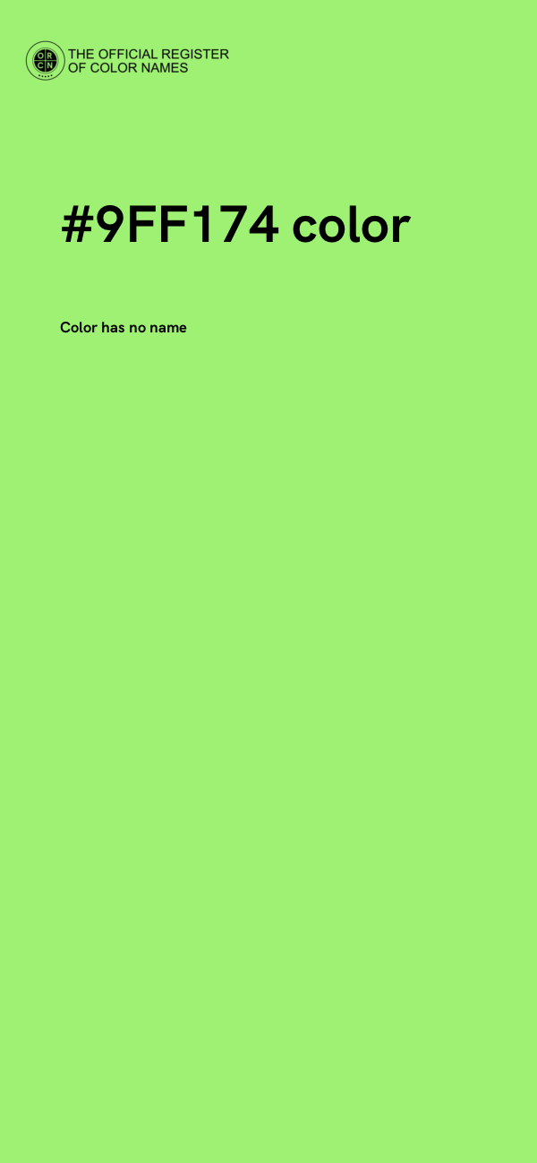 #9FF174 color image