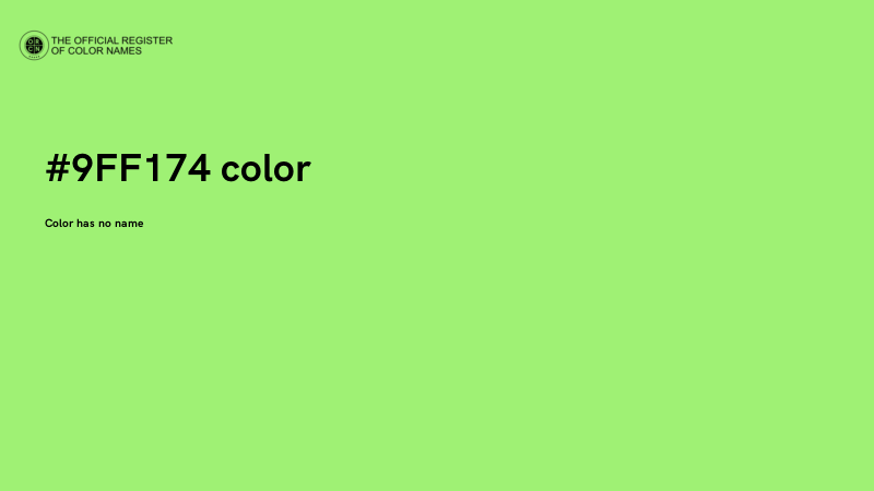 #9FF174 color image