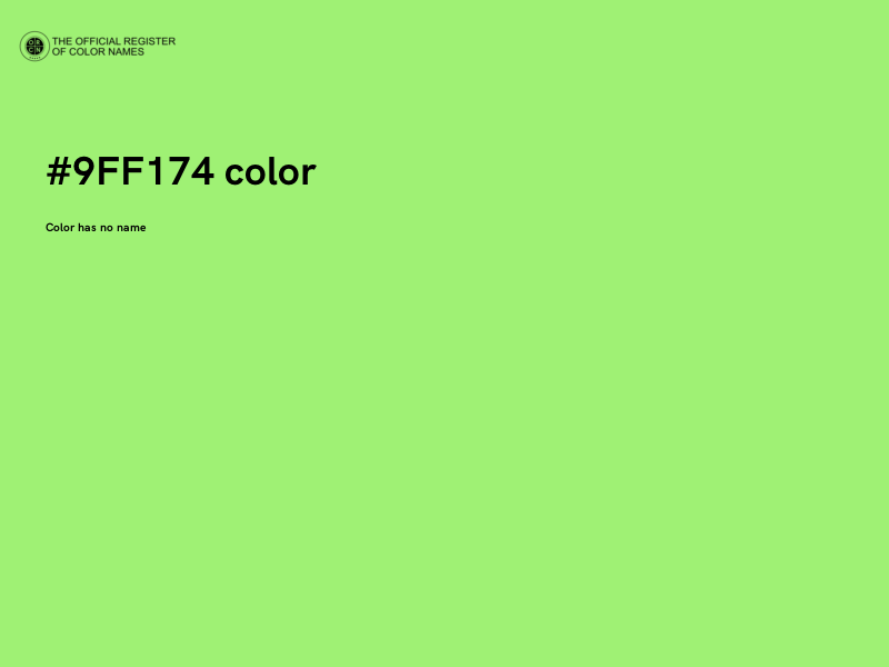 #9FF174 color image