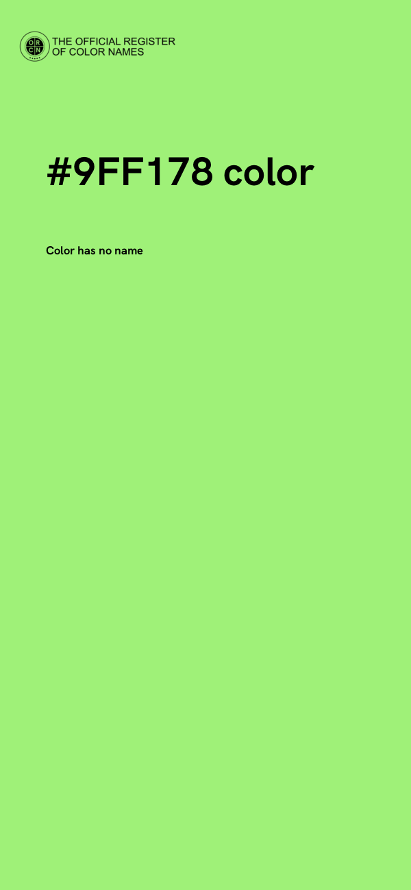 #9FF178 color image