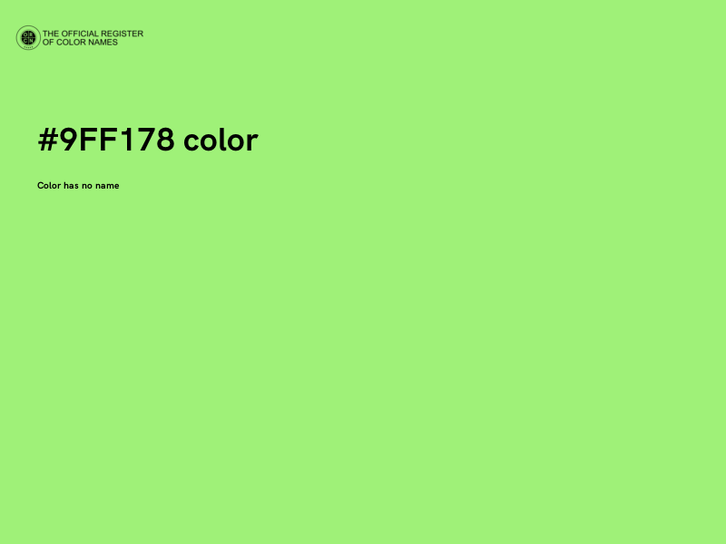 #9FF178 color image