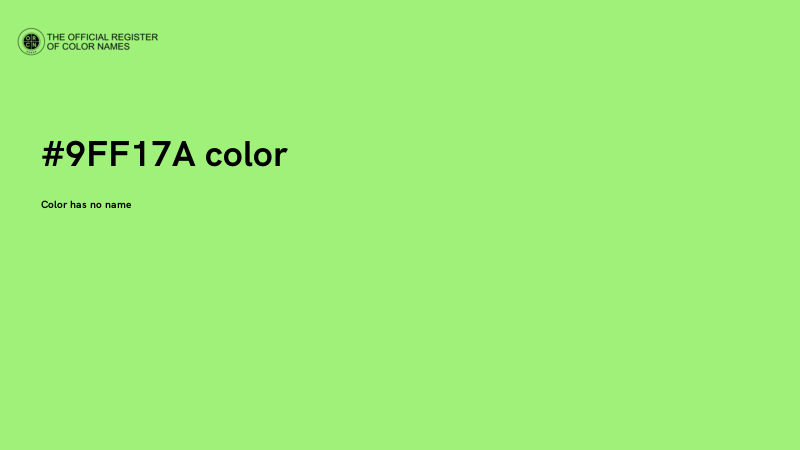 #9FF17A color image