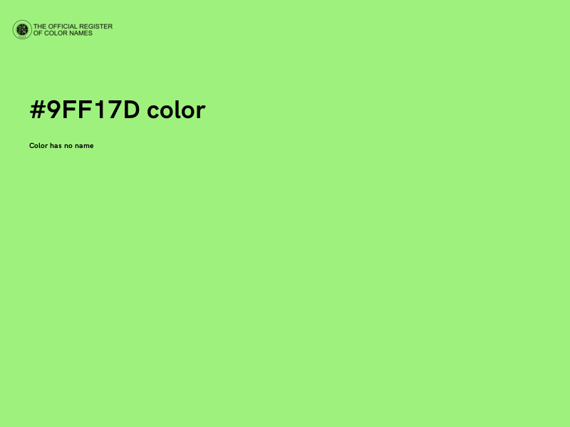 #9FF17D color image