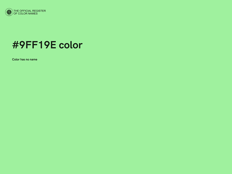 #9FF19E color image