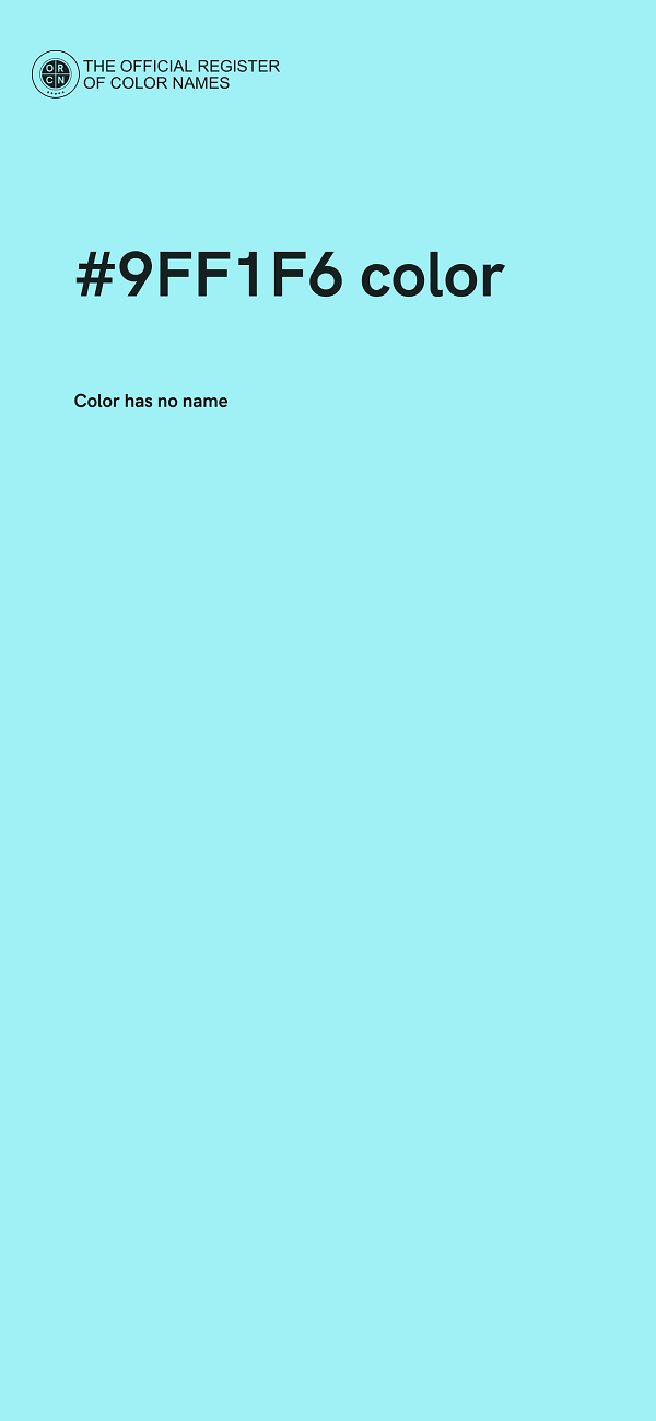 #9FF1F6 color image