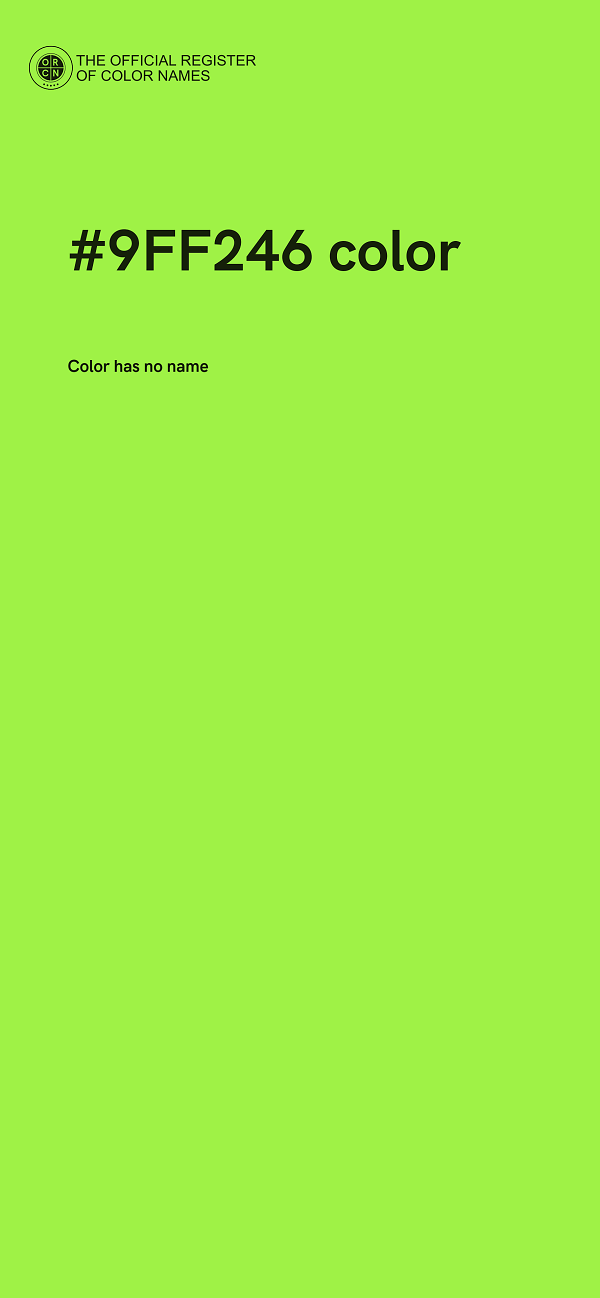 #9FF246 color image