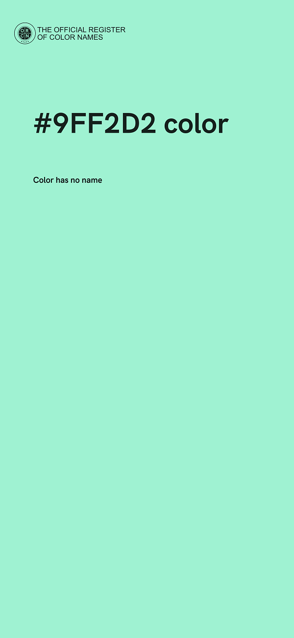 #9FF2D2 color image