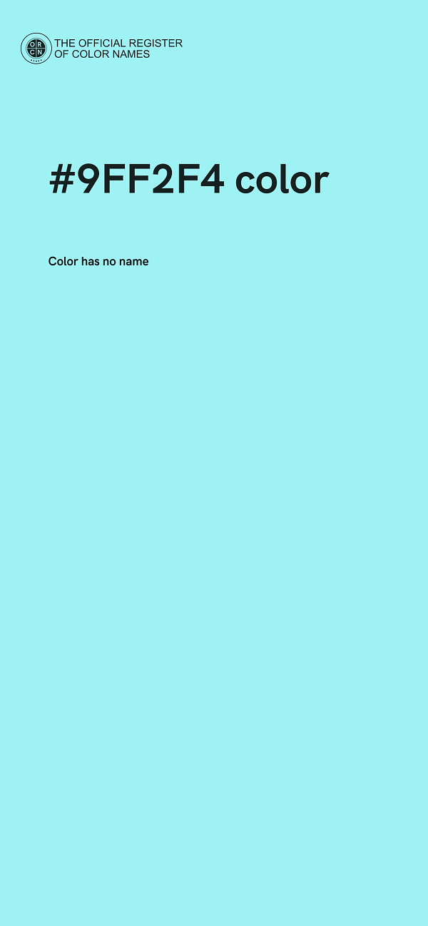 #9FF2F4 color image
