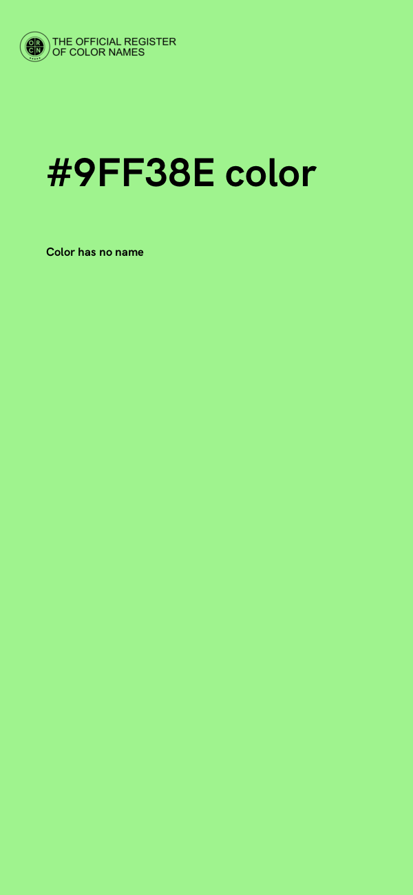 #9FF38E color image