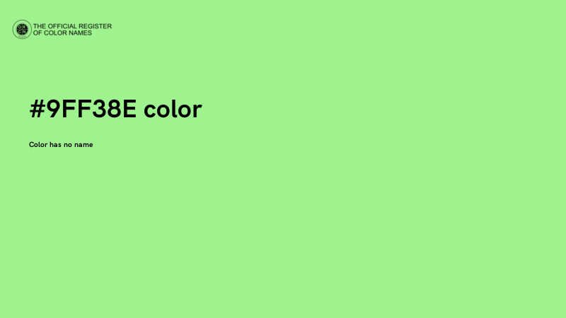 #9FF38E color image