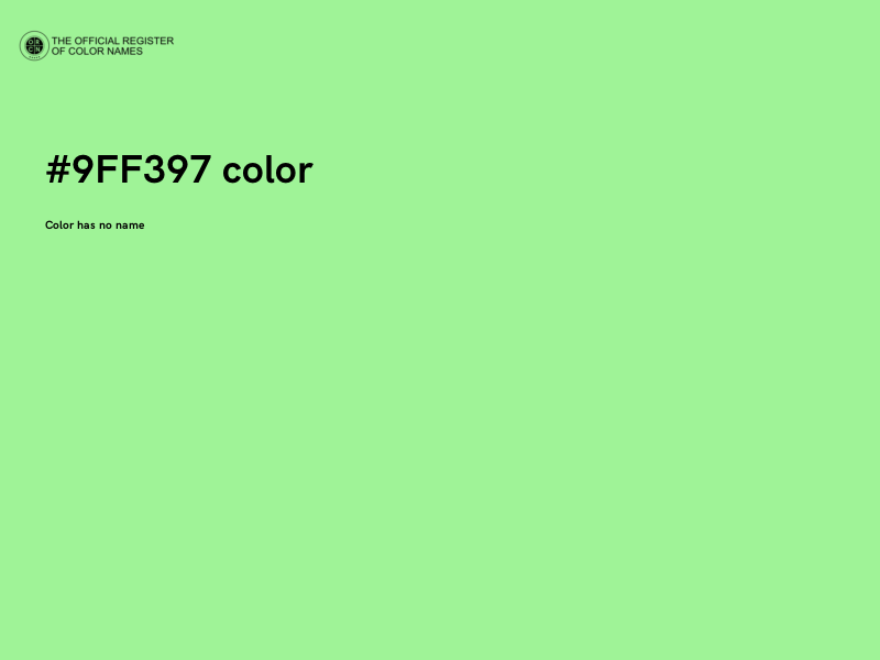 #9FF397 color image
