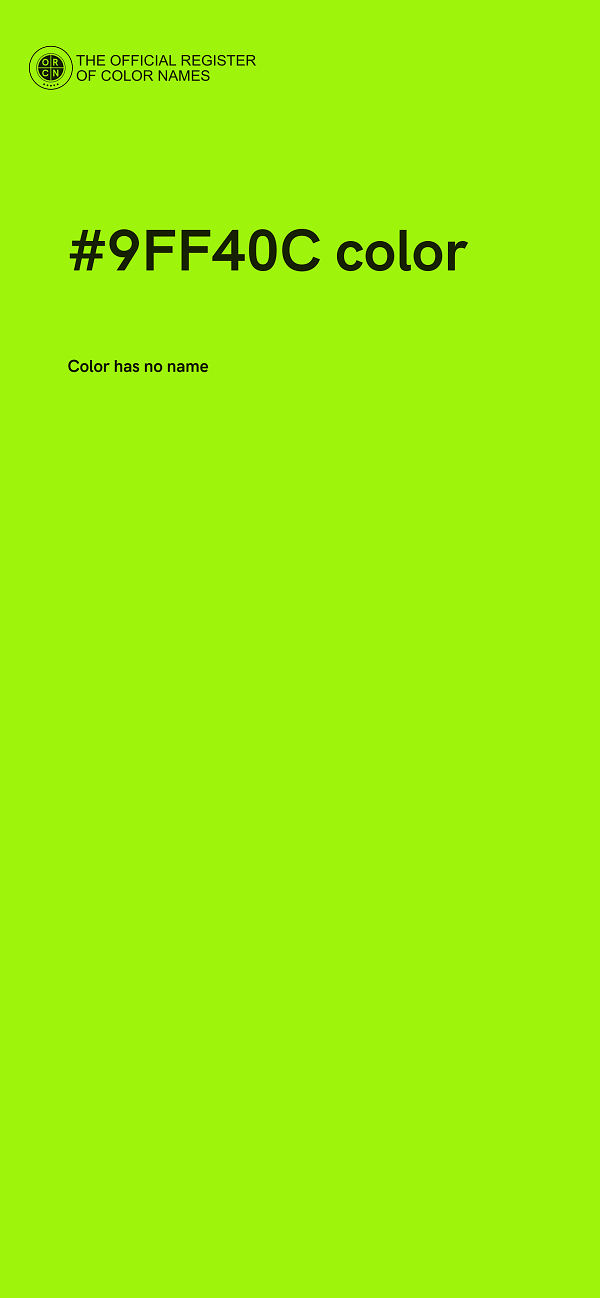 #9FF40C color image