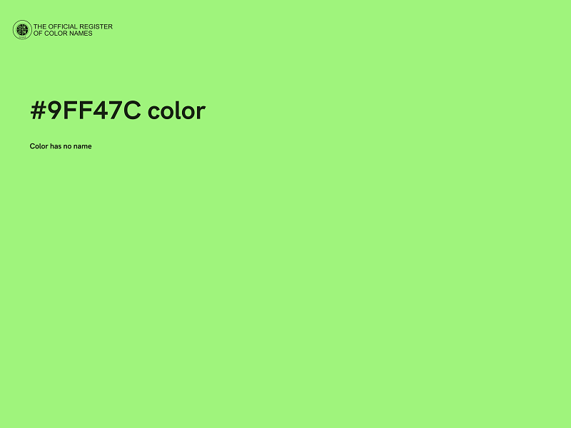 #9FF47C color image