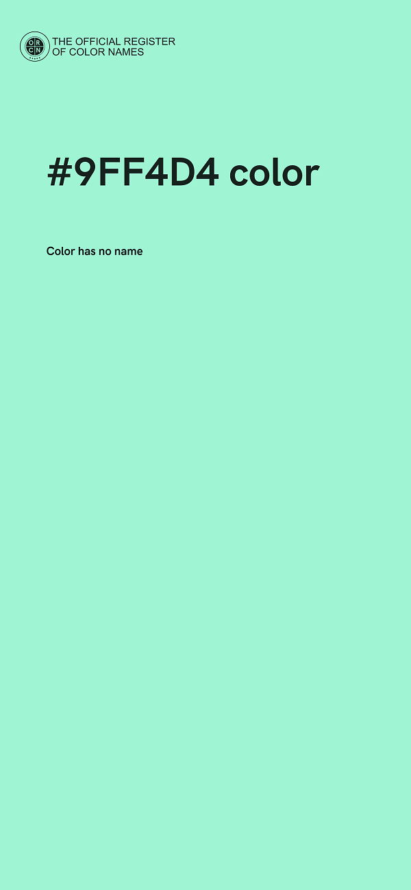 #9FF4D4 color image