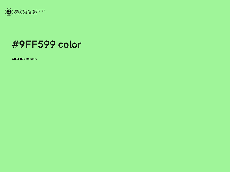 #9FF599 color image