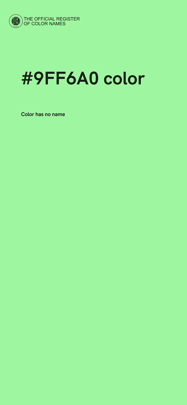 #9FF6A0 color image