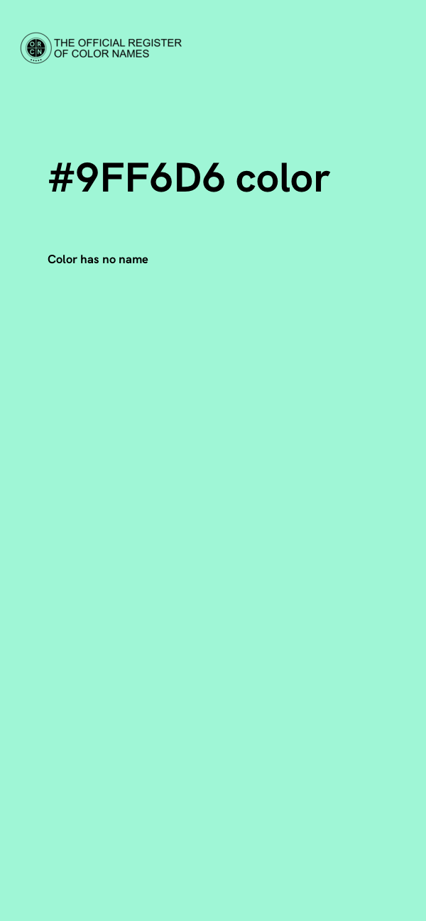 #9FF6D6 color image